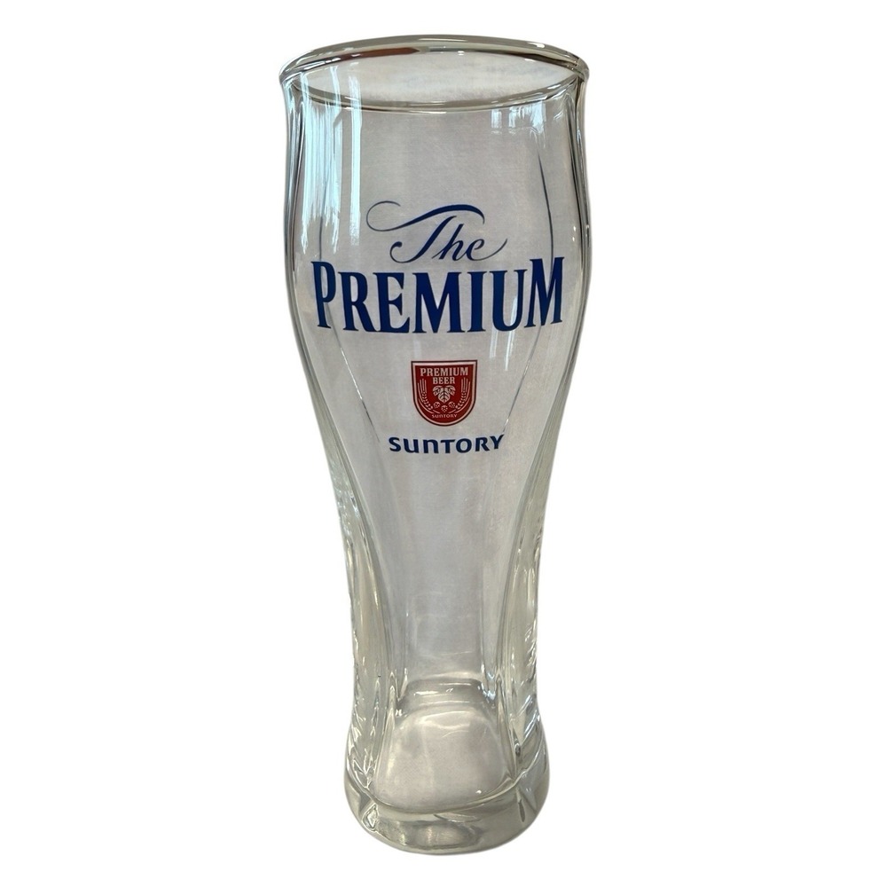 SUNTORY The Premium Beer Pilsner Glass 380ml Box of 6 In USA New Unused in Box
